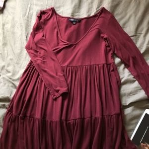 Burgundy AE dress